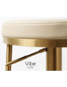Vibe Barstool - Gold/Barley PU 2