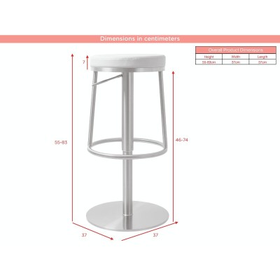Vibe Barstool - Gold/Barley PU