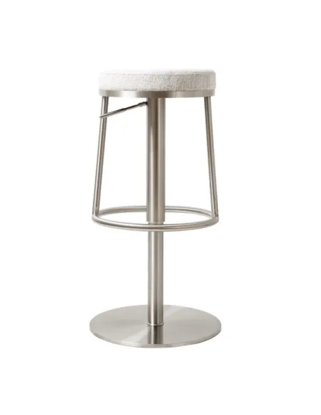 Vibe Barstool - Stainless Steel/Silver Grey