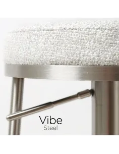 Vibe Barstool - Stainless Steel/Silver Grey 2