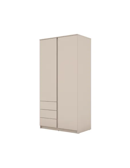 Bergen 2 Door 3 Drawer Wardrobe - Cashme | Murphy Furniture