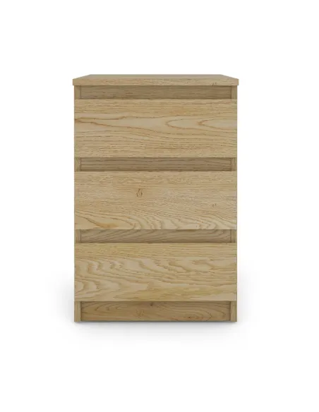 Bergen 3 Drawer Bedside Locker - Sonoma | Murphy Furniture