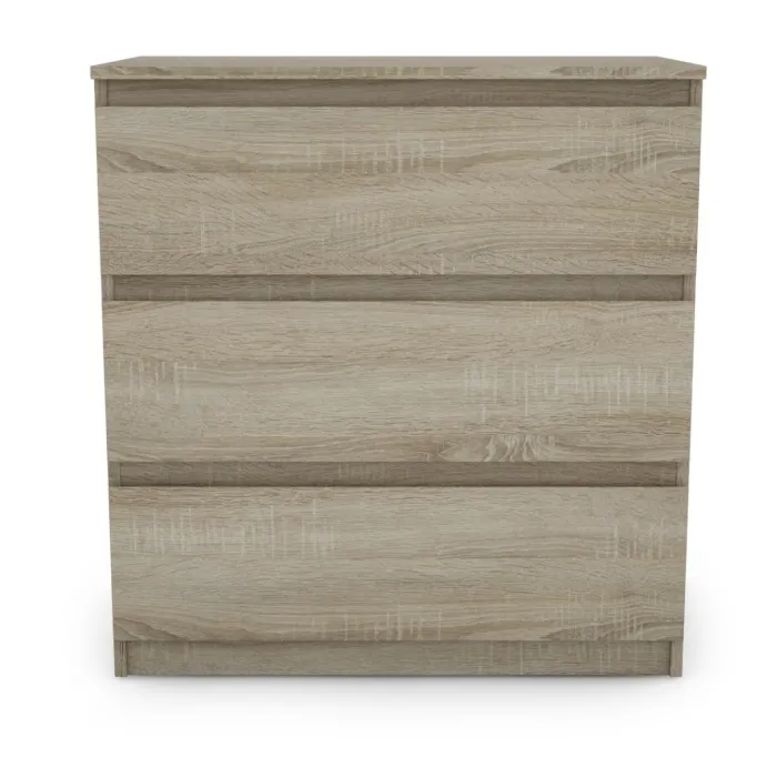 Bergen 3 Drawer Chest - Sonoma Oak | Murphy Furniture