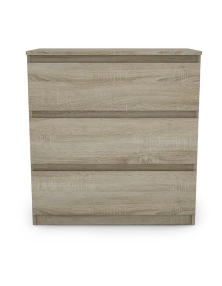 Bergen 3 Drawer Chest - Sonoma Oak | Murphy Furniture