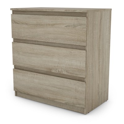 Bergen 3 Drawer Chest - Sonoma Oak | Murphy Furniture