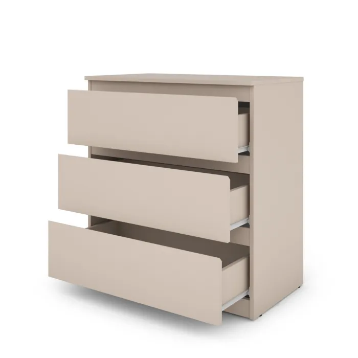 Bergen 3 Drawer Chest - Cashmere | Murphy Furniture