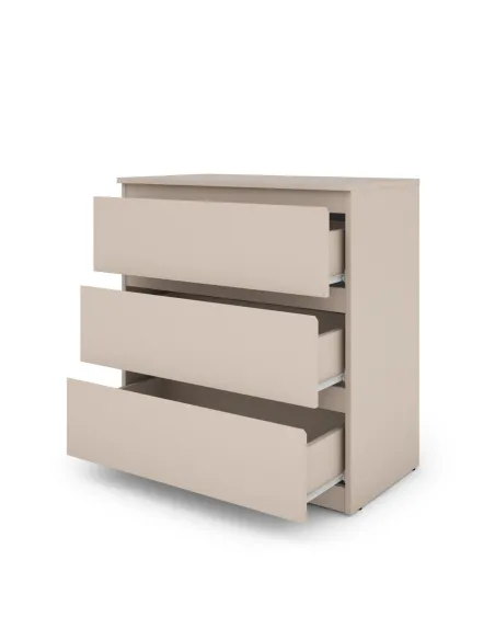 Bergen 3 Drawer Chest - Cashmere | Murphy Furniture