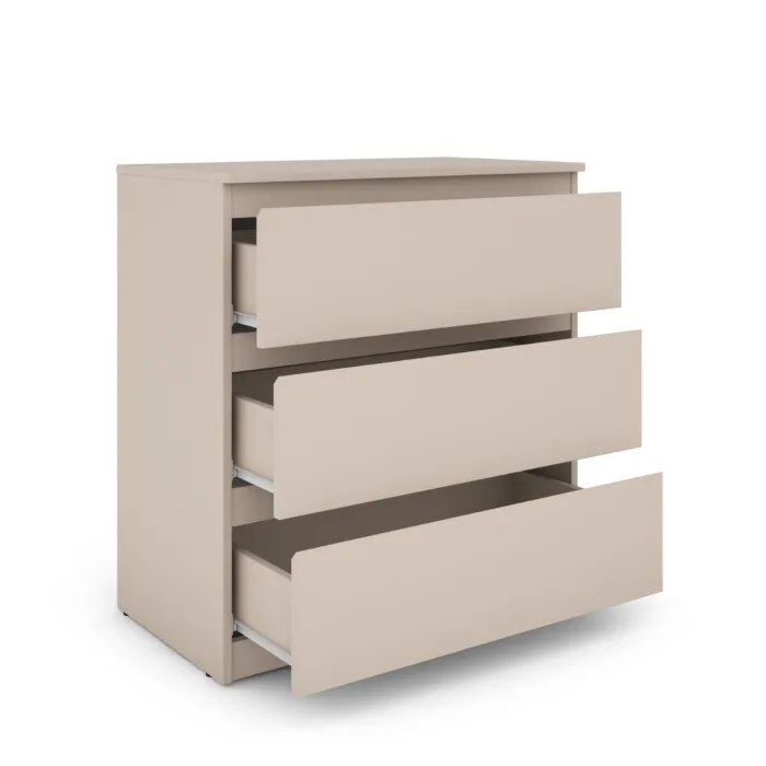Bergen 3 Drawer Chest - Cashmere | Murphy Furniture
