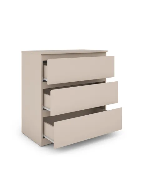 Bergen 3 Drawer Chest - Cashmere | Murphy Furniture