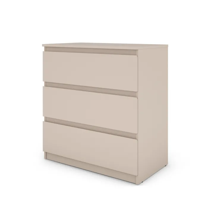 Bergen 3 Drawer Chest - Cashmere | Murphy Furniture