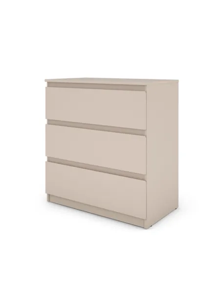 Bergen 3 Drawer Chest - Cashmere | Murphy Furniture