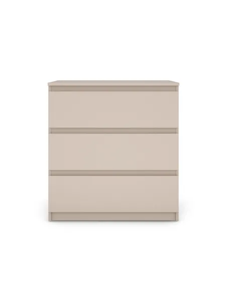 Bergen 3 Drawer Chest - Cashmere | Murphy Furniture