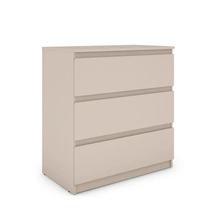 Bergen 3 Drawer Chest - Cashmere | Murphy Furniture