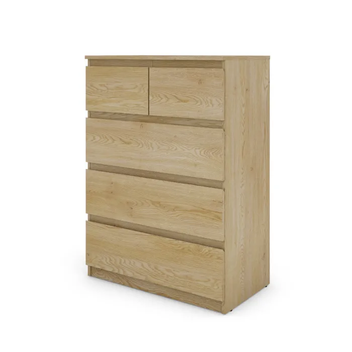 Bergen 3+2 Drawer Chest - Sonoma Oak | Murphy Furniture