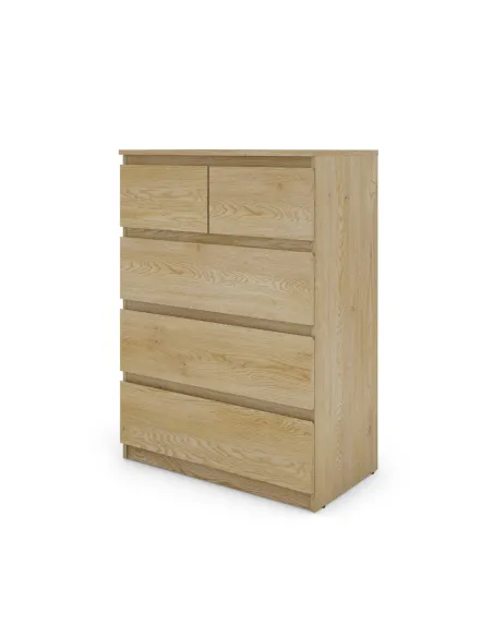 Bergen 3+2 Drawer Chest - Sonoma Oak | Murphy Furniture