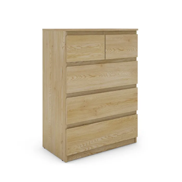 Bergen 3+2 Drawer Chest - Sonoma Oak | Murphy Furniture