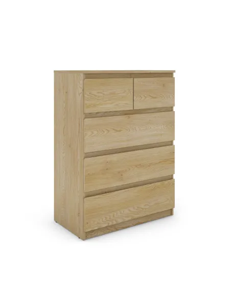 Bergen 3+2 Drawer Chest - Sonoma Oak | Murphy Furniture