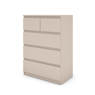 Bergen 3+2 Drawer Chest - Cashmere | Murphy Furniture