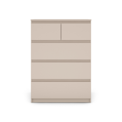 Bergen 3+2 Drawer Chest - Cashmere | Murphy Furniture