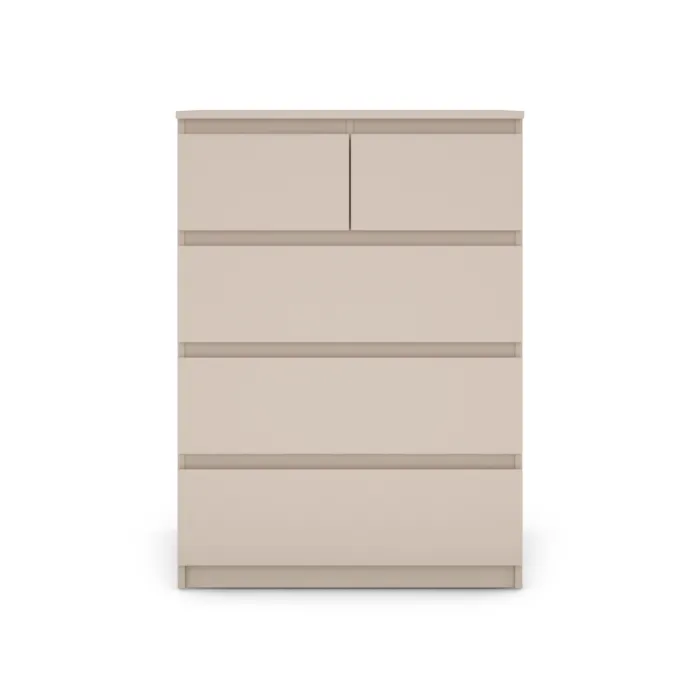 Bergen 3+2 Drawer Chest - Cashmere | Murphy Furniture