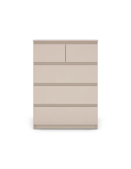 Bergen 3+2 Drawer Chest - Cashmere | Murphy Furniture