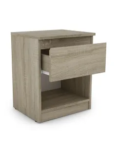 Bergen 1 Drawer Bedside Locker - Sonoma | Murphy Furniture 2