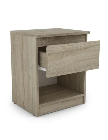 Bergen 1 Drawer Bedside Locker - Sonoma | Murphy Furniture