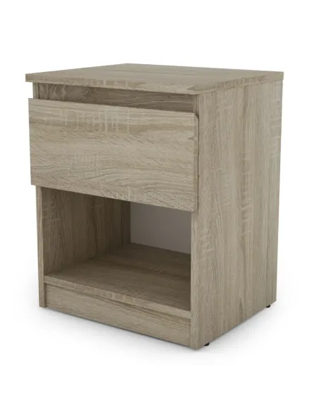 Bergen 1 Drawer Bedside Locker - Sonoma | Murphy Furniture