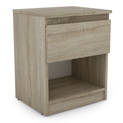 Bergen 1 Drawer Bedside Locker - Sonoma | Murphy Furniture