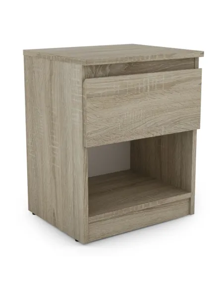 Bergen 1 Drawer Bedside Locker - Sonoma | Murphy Furniture