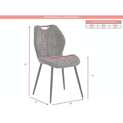Turin Dining Chair - Dark Grey
