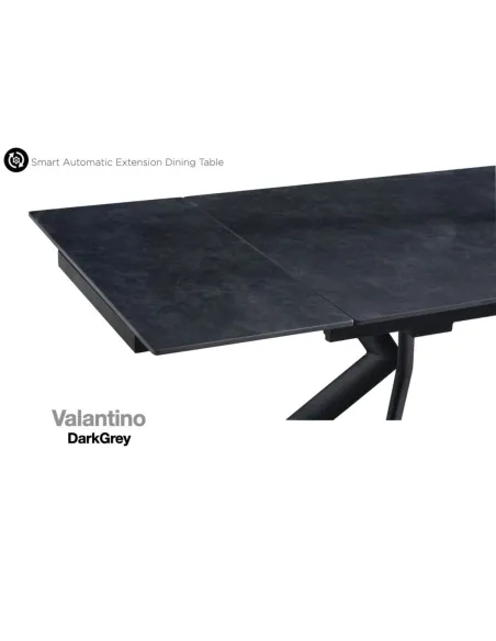 Valantino Extending Dining Table - Dark Grey