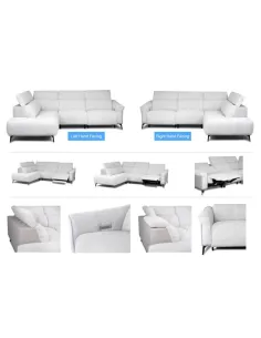 Torino RHF Electric Corner Sofa - Light Grey Fusion 2