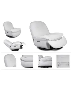 Torino Electric TV Armchair - Light Grey 2