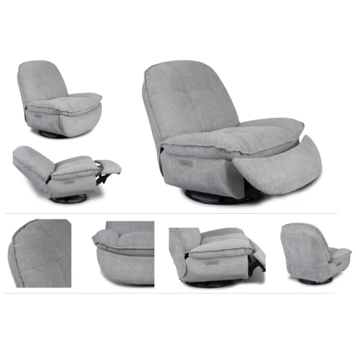 Torino Electric TV Armchair - Dark Grey