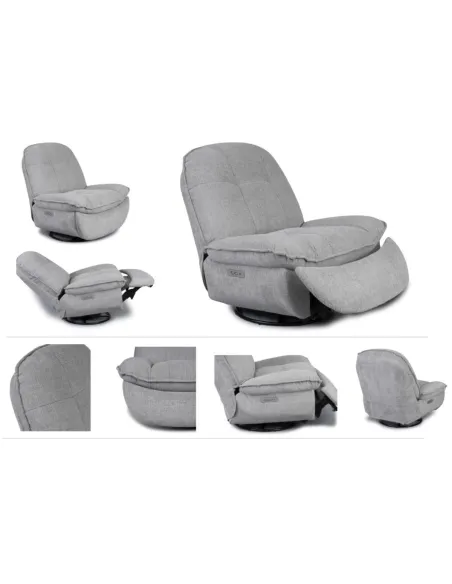 Torino Electric TV Armchair - Dark Grey