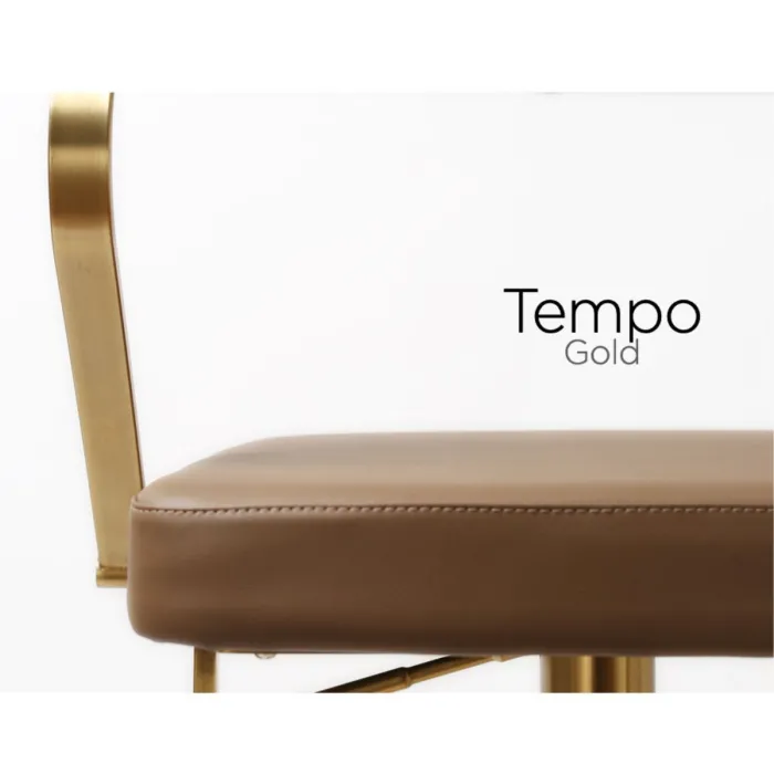 Tempo Barstool - Gold Mocha PU