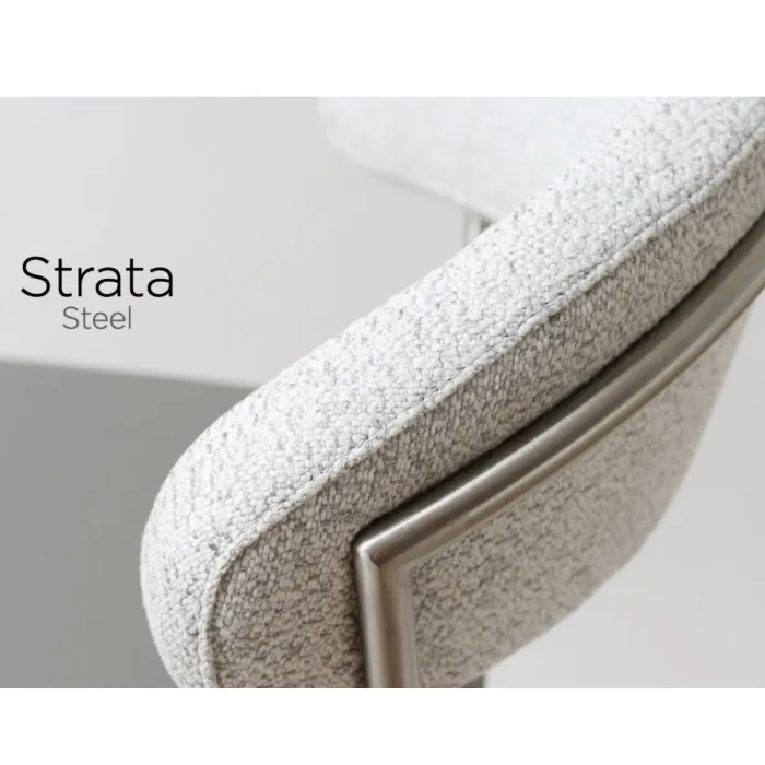 Strata Barstool -Stainless Steel/Steel Grey Fusion