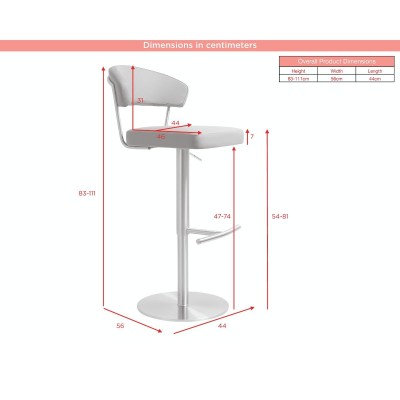 Strata Barstool - Gold Saddle/Brown Fusion