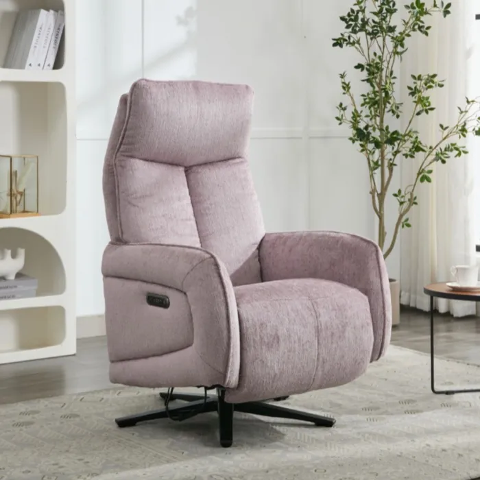 Prestige Fabric Swivel Armchair - Lavander