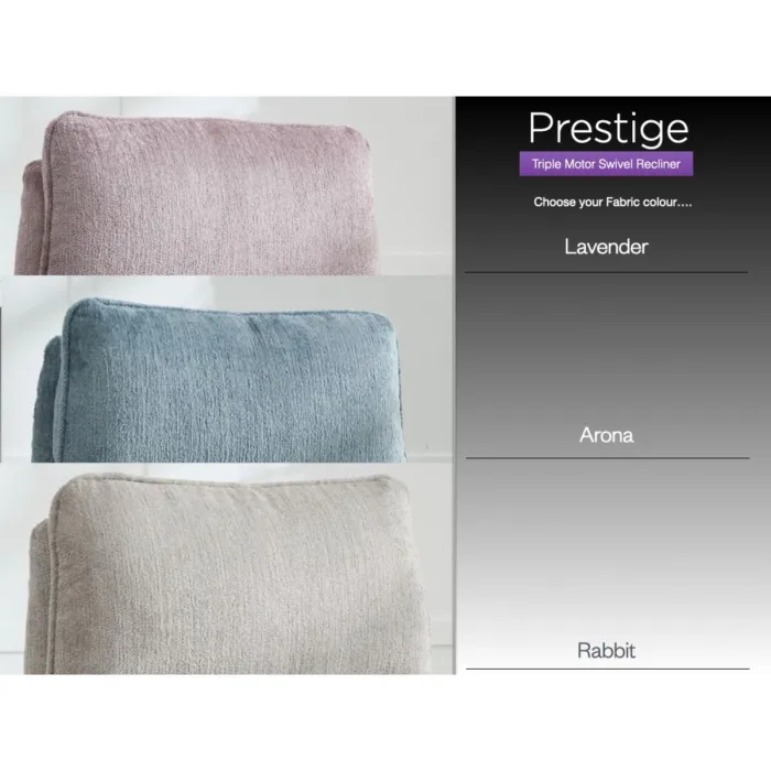 Prestige Fabric Swivel Armchair - Arona