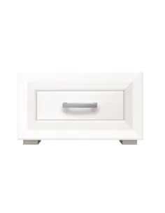 Oxford Bedside Locker - White Alpine | Murphy Furniture