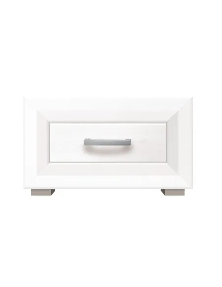 Oxford Bedside Locker - White Alpine | Murphy Furniture