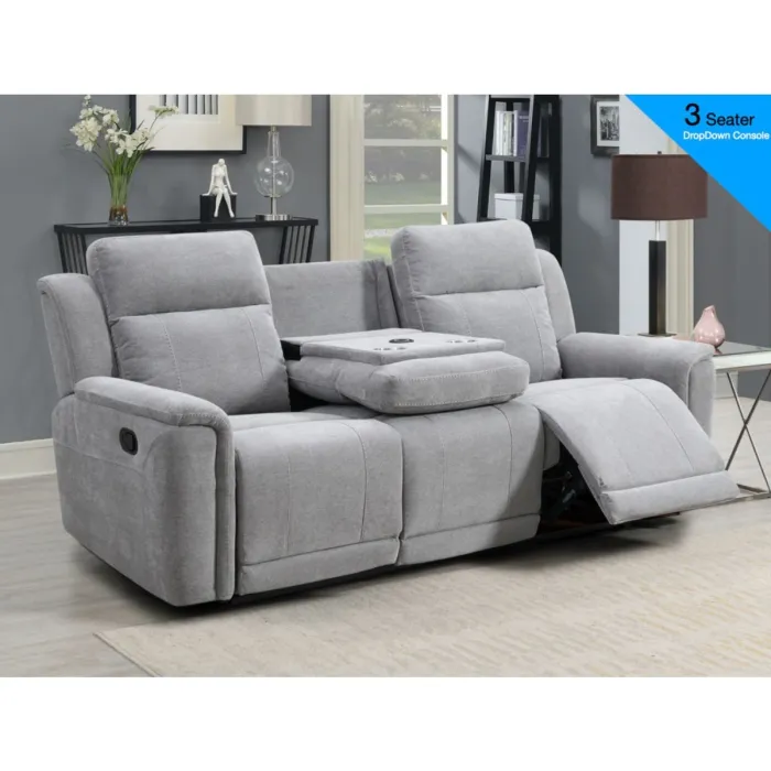Somerton 3+1+1 Sofa Set - Light Grey