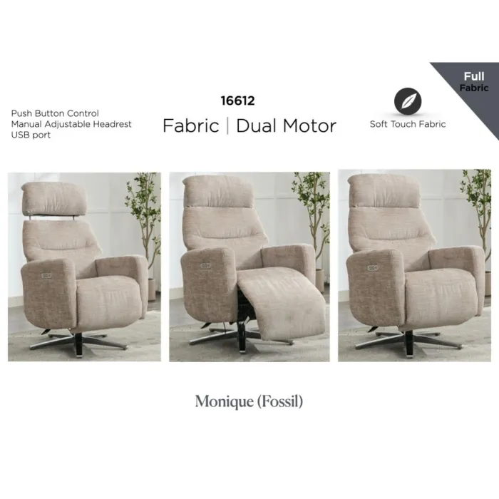Monique TV Armchair - Fossil
