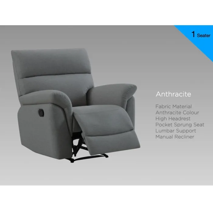 Phoenix Recliner Armchair - Anthracite