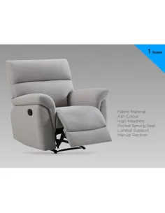 Phoenix Recliner Armchair - Ash 2