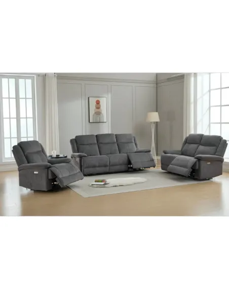 Rockport Electric Recliner Armchair - Storm