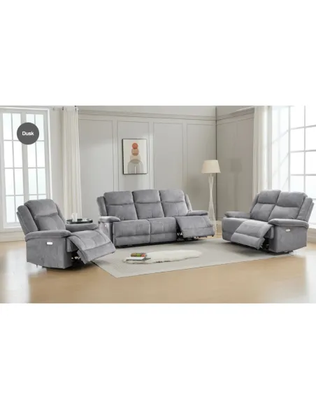 Rockport 2 Seater Electric Sofa - Dusk