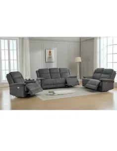Rockport 3 Seater Electric Sofa - Storm 2